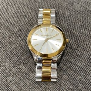 Michael Kors Slim Runway Two-Tone Watch